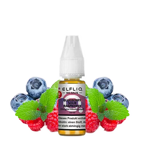 Blueberry Sour Raspberry (Nic Salt) - ElfLiq by Elf Bar