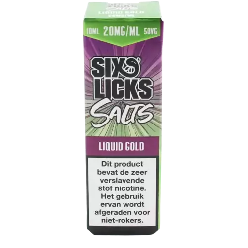 Liquid Gold (Nic Salt) - Six Licks