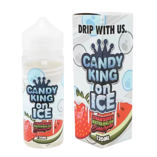 Strawberry Watermelon Bubblegum On Ice - Candy King (Shortfill) (Shake & Vape 100ml) 