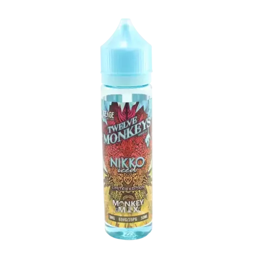 Nikko Iced - Twelve Monkeys (Shortfill) (Shake & Vape 50ml)